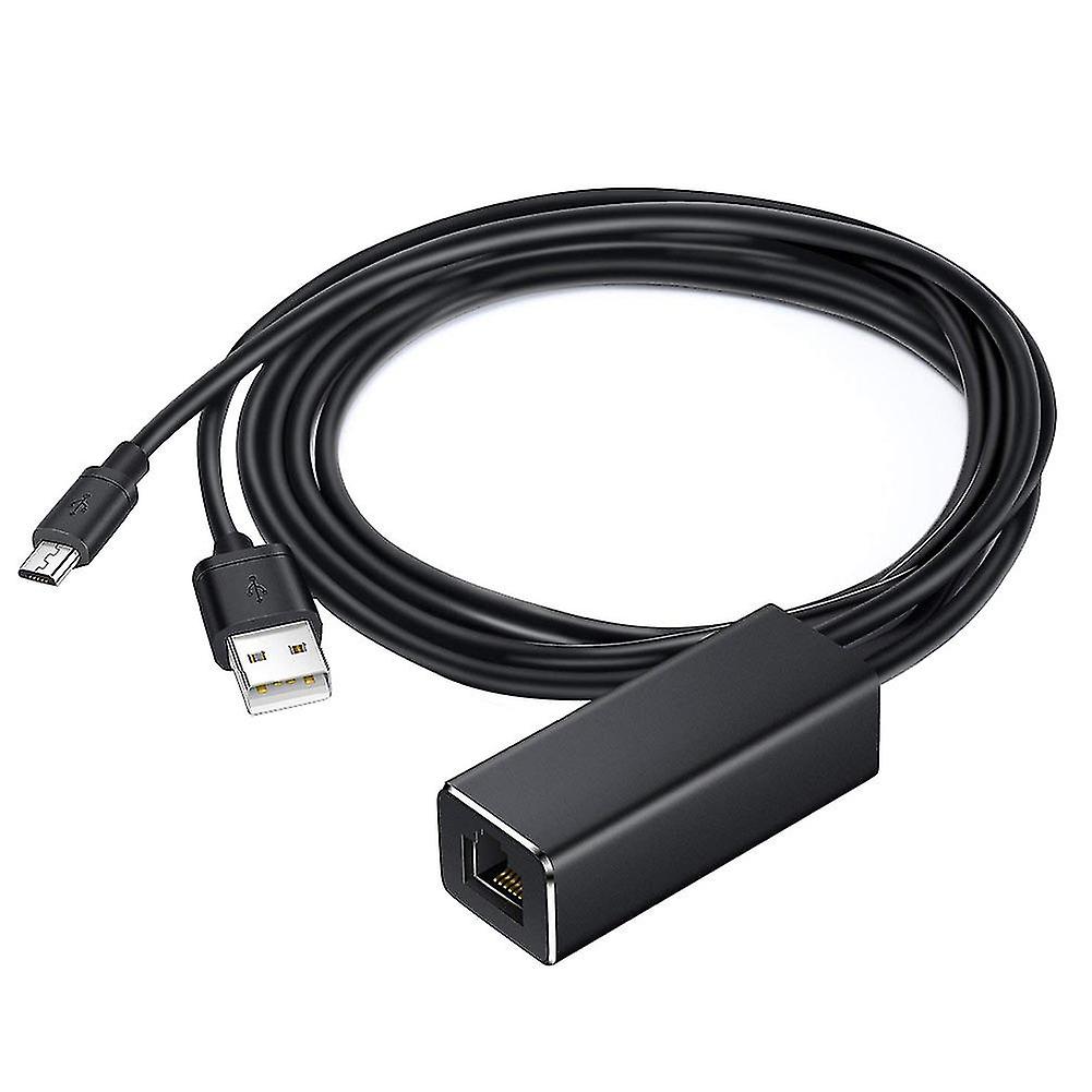 2 In 1 Micro Usb Network Ethernet Adapter Cable For Chromecast Fire Tv Stick