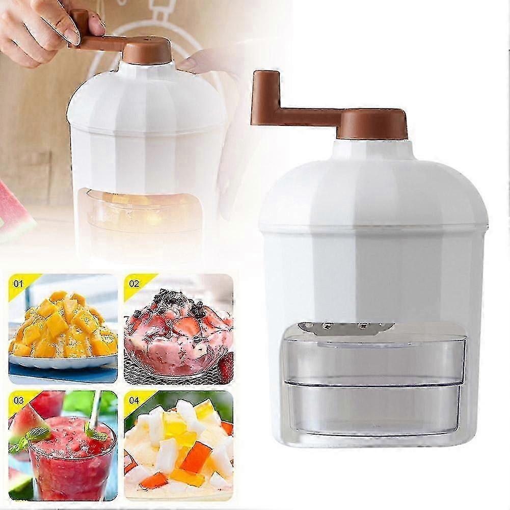 Shaved Ice Machine Home Small Manual Ice Crusher Hand-shake Ice Sand Maker