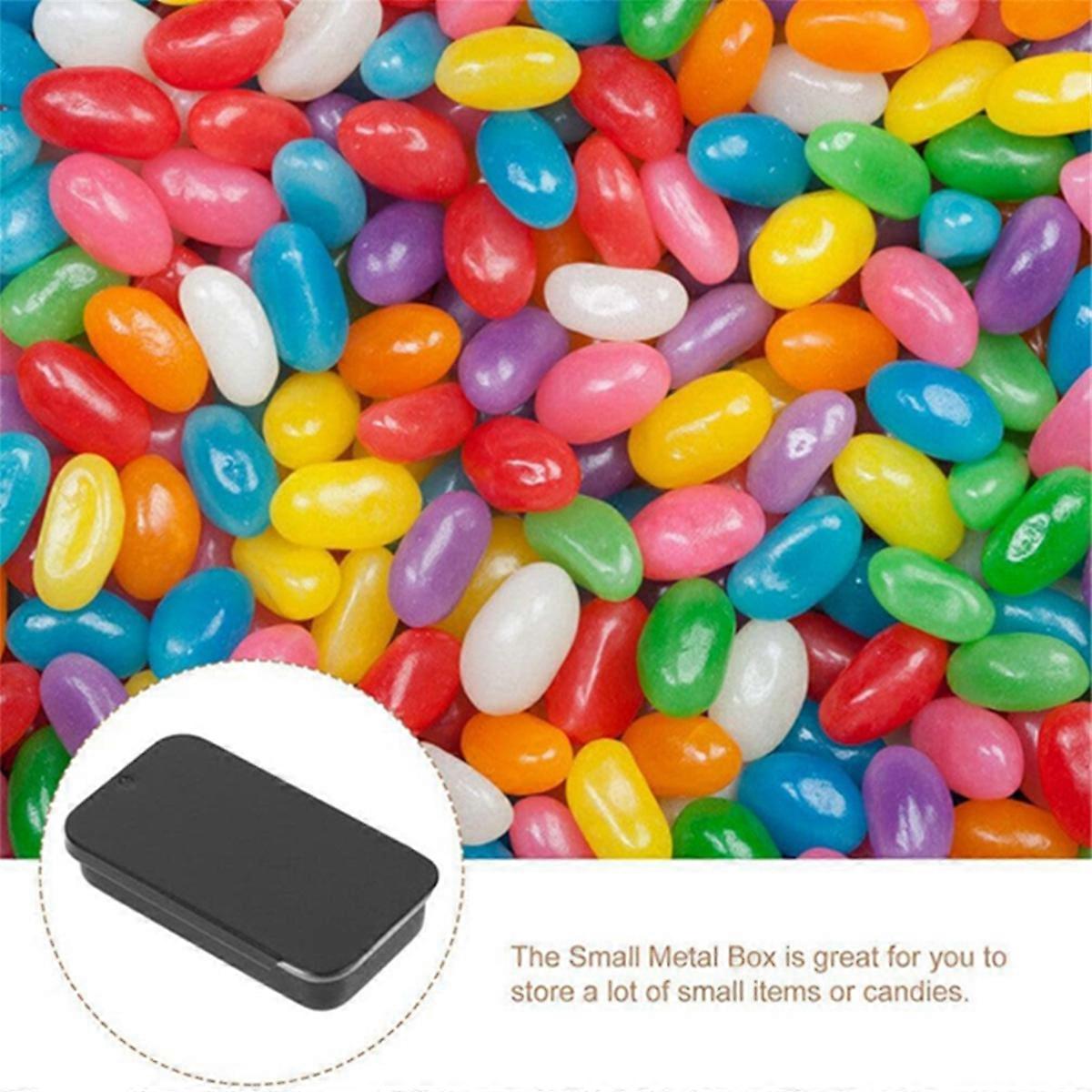 20PCS RotateTop Containers Rectangular Box for Candies Pills (White)