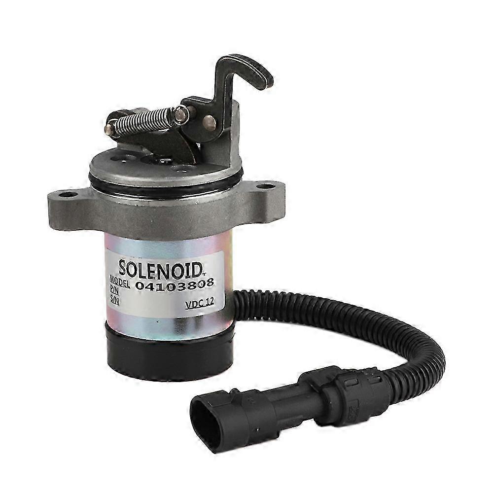 Deutz Fuel Shutoff Solenoid Model 04103808 Compatible with F3L F3M F4L F4M 1011 2011 Engines