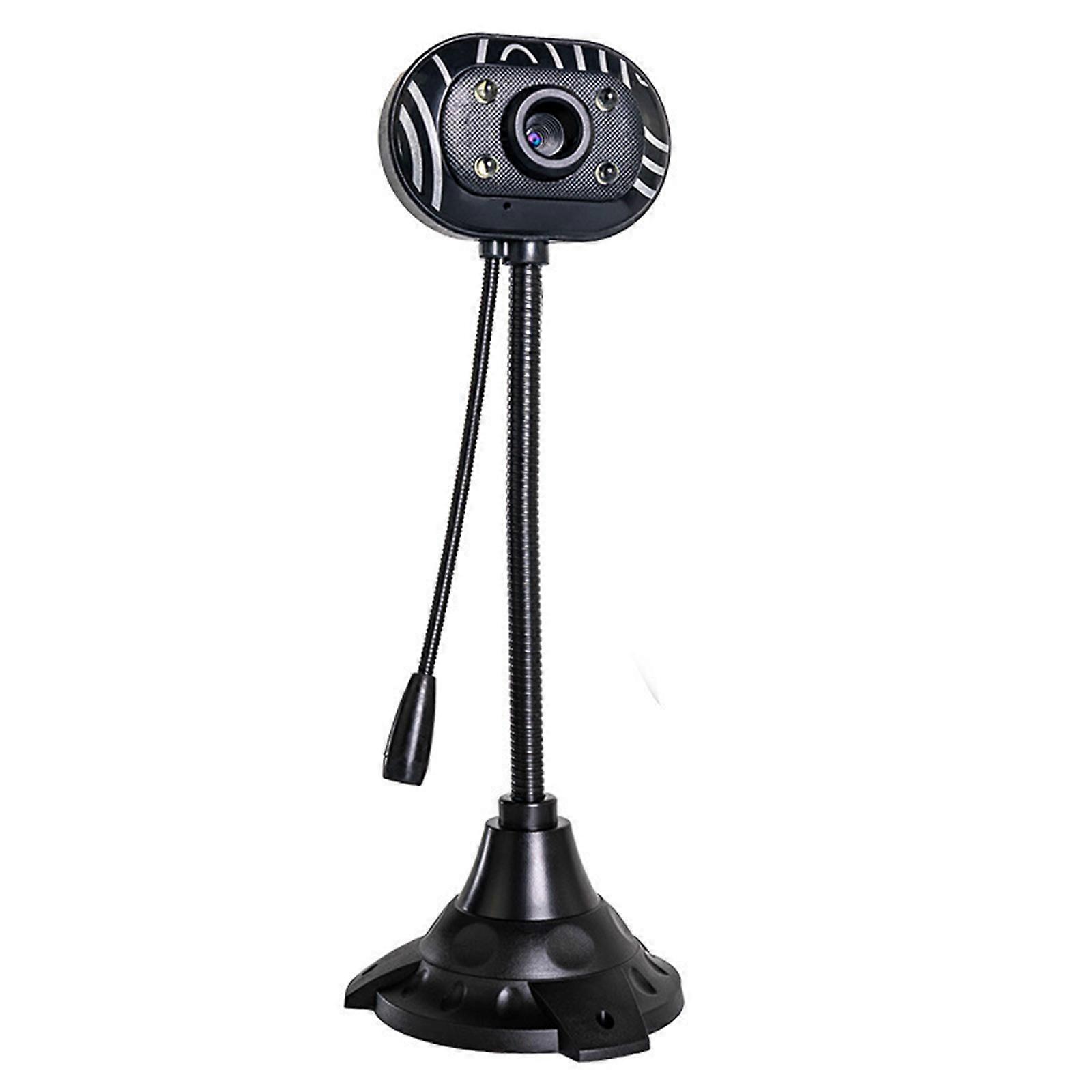 USB Webcam with Superior Sound Quality and 360 Degree Swivels for Virtual Classes and Gaming Enthusiasts