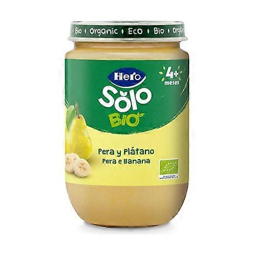 Pear and banana jar 4m+ hero solo bio 190 g (Fruits - Banana - Pear)