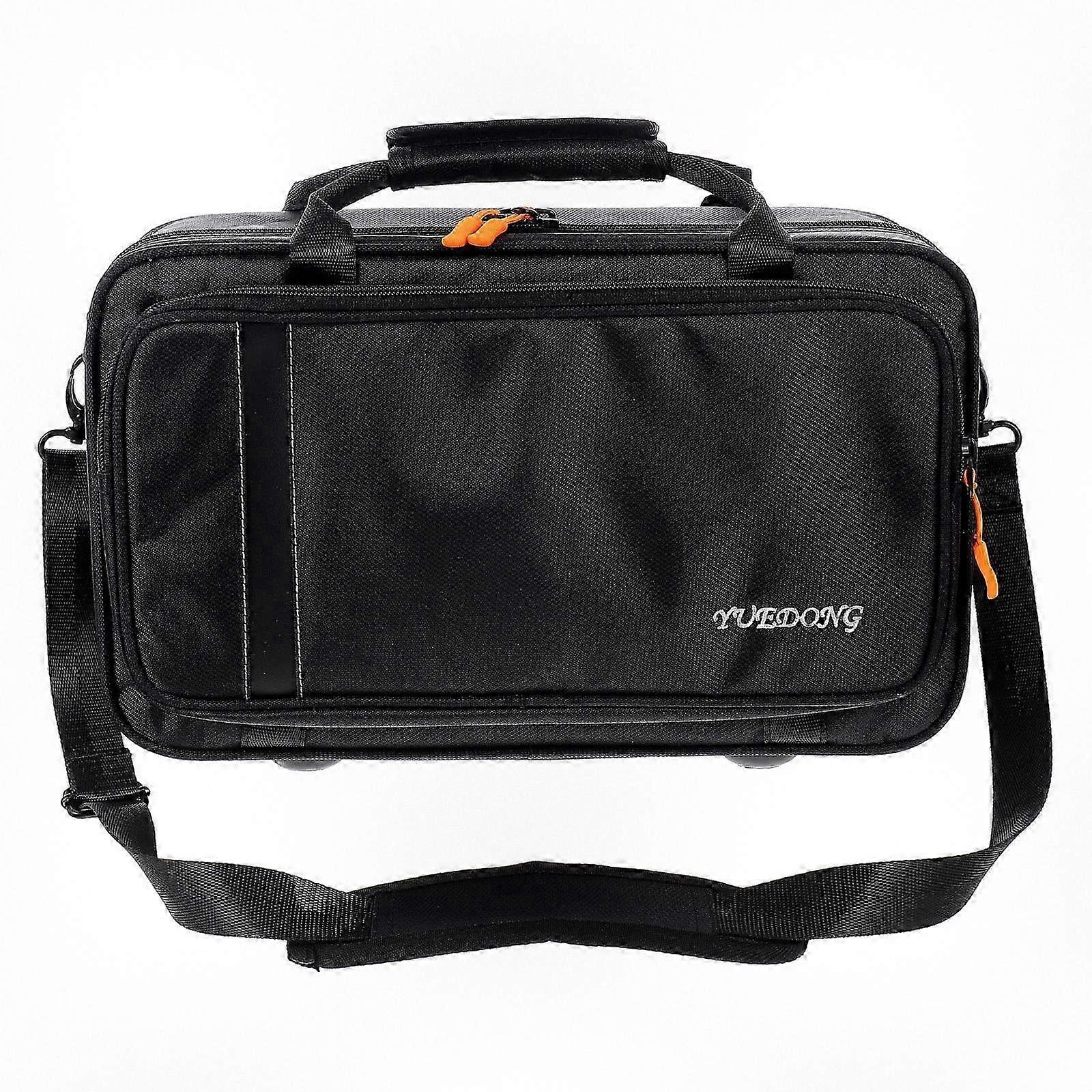 1pc Durable Hard Case for Clarinet Storage with Portable Carrying Bag in Classic Black Color