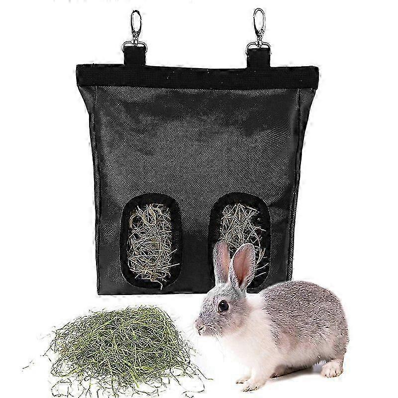 Kanin Græs Poser, Marsvin Hø Foder, Små Dyr Hø - Sort