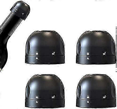4x3.2cm 4 Pieces Wine Bottle Stopper Champagne Stopper Silicone Reusable Wine Vacuum Stopper, to Keep Wine Fresh