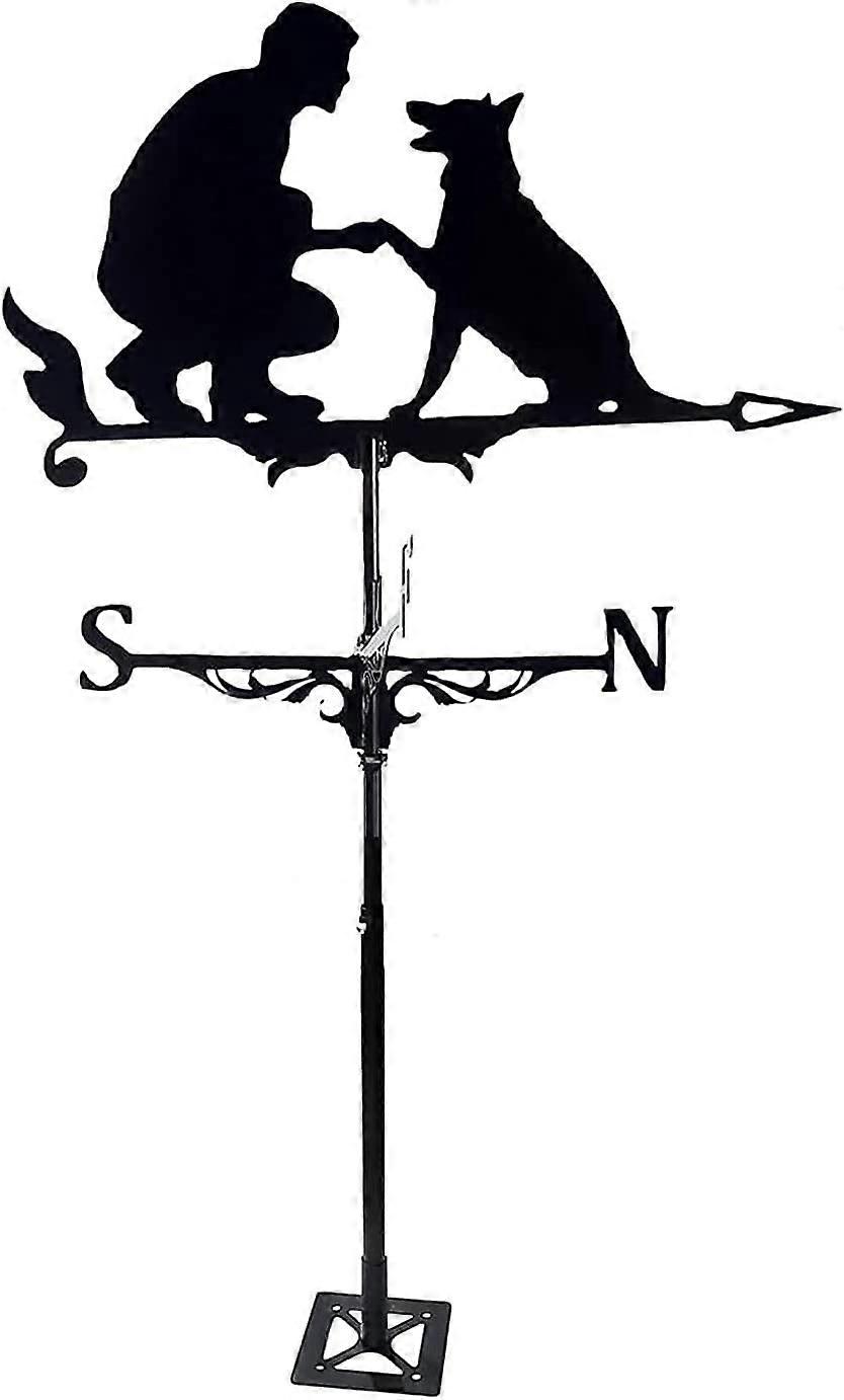 European Style Wrought Iron Roof Weather Vane Wind Direction Indicator Ref: 2807
