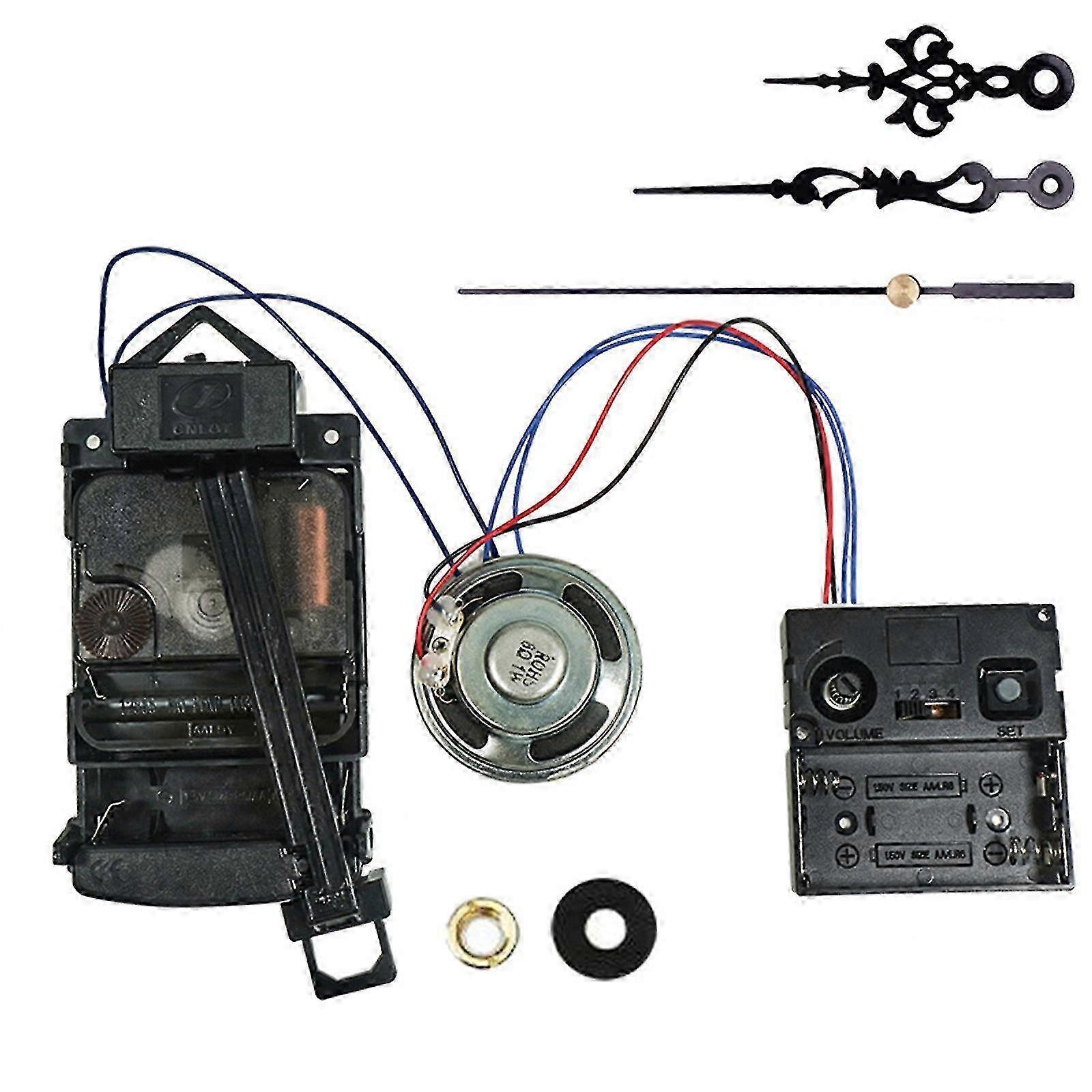 Plastic Pendulum Clock Movement with Hands & Step Motor, 12888 DIY Repair Accessories