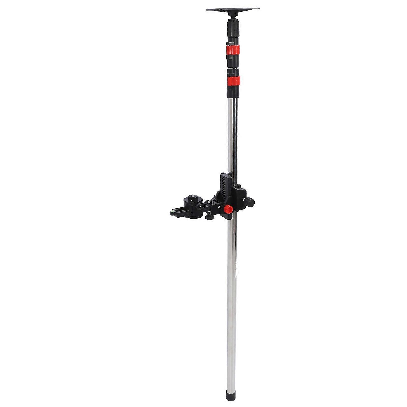 Telescoping Pole with Fine Tuning Mount Stainless Steel Extension Support Rod for Heavy Duty Rotating and Line Level 300CM