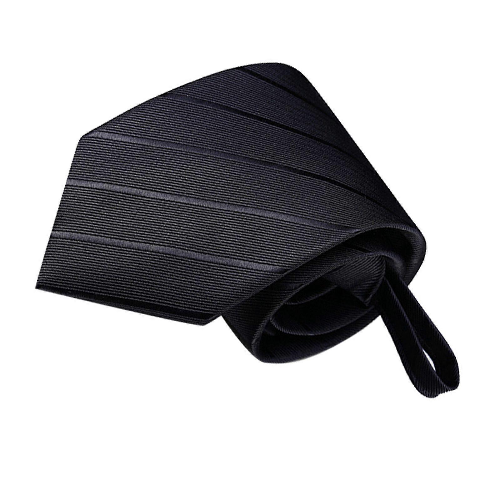 Rits Stropdas voor Formele Bruiloft Bruidegom Polyester Easy Pull Knoop Gratis Mannen Kleding Accessoires