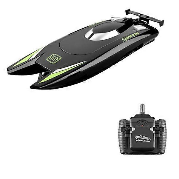 Modern fast boat with remote control, rowing water toy