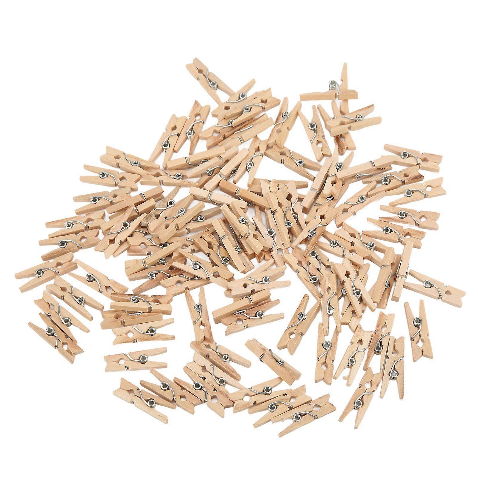 2025 dernier modèle 100pcs mini épingles à linge en bois inachevé robuste durable