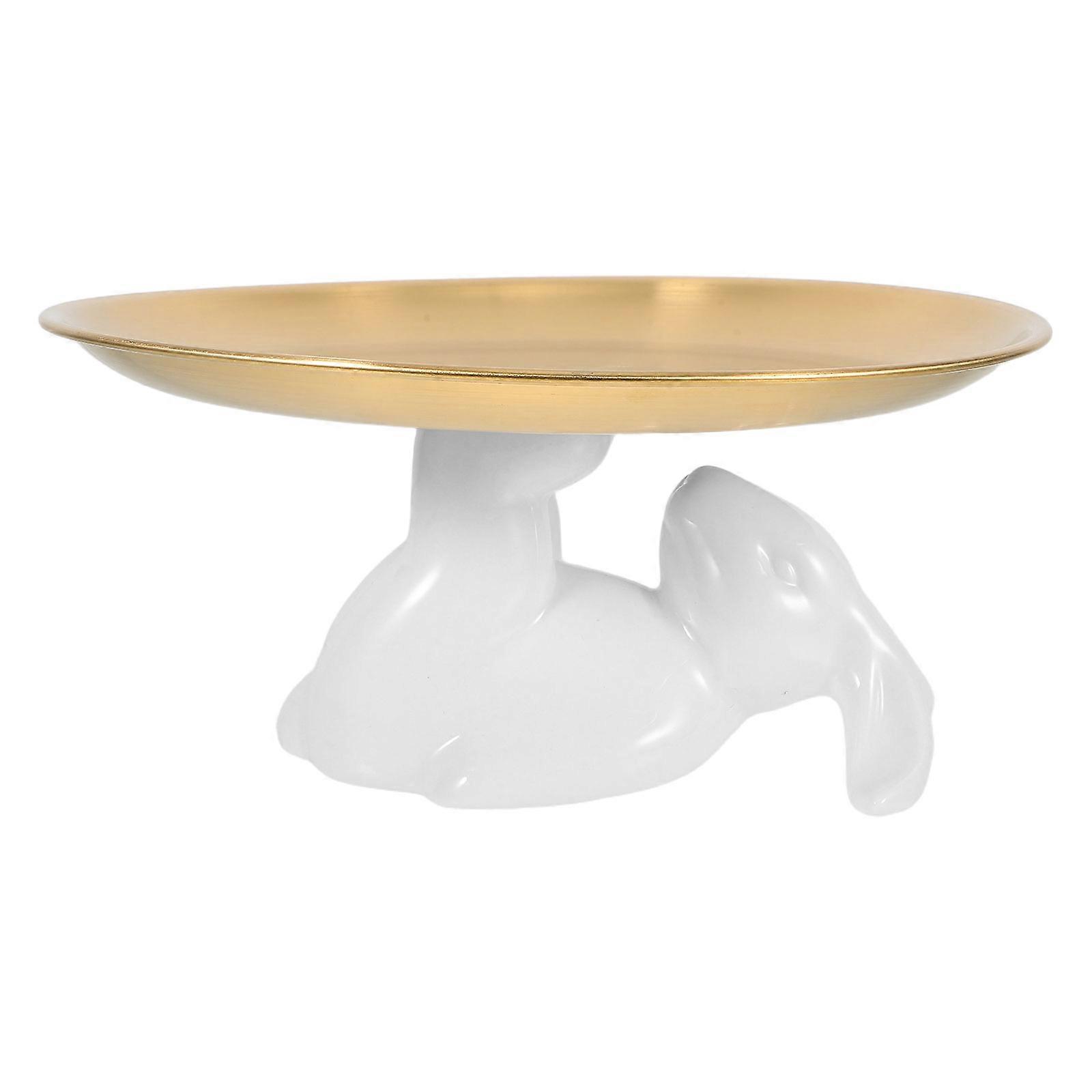 Home Decoration Rabbit Shaped Tray Suitable for Cake and Fruit Display