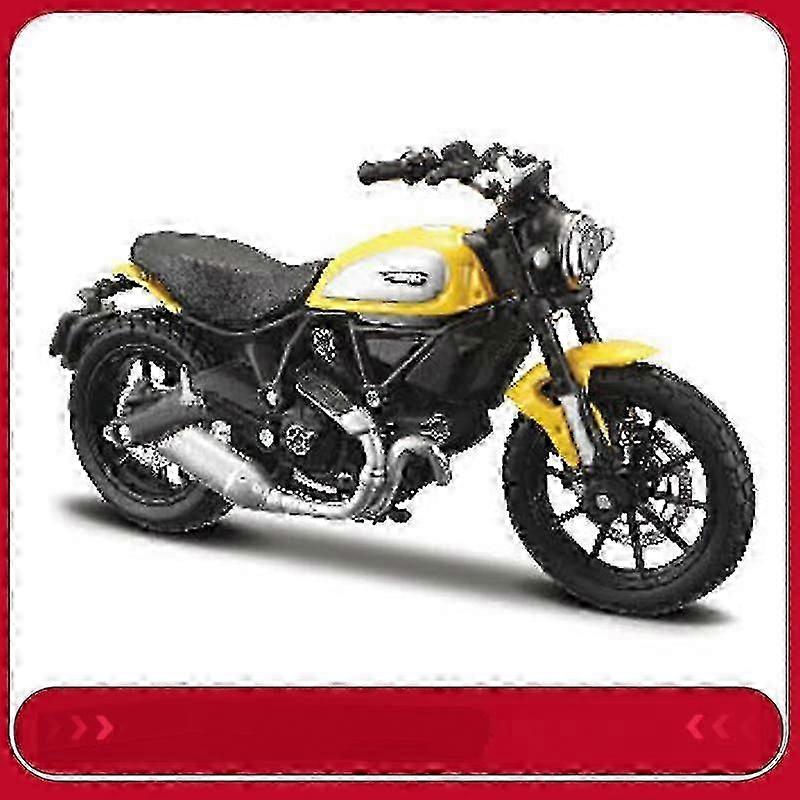 Ducati SCRAMBLER 1:18 Motorcycle Model Toy Motorcycle with Base