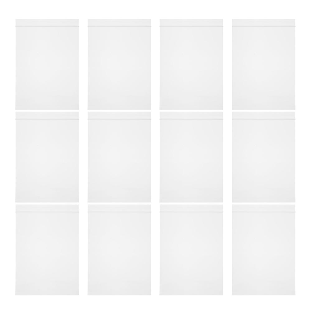 Clear Resealable Zip Bags Rectangular Shape Food Packaging Bags 100Pcs For Item Organization