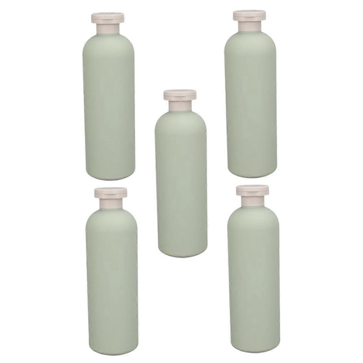 Travel Bottles Set of 5, 400ml Shampoo and Conditioner Dispensers, Leak-Proof Shower Gel Containers for Travel