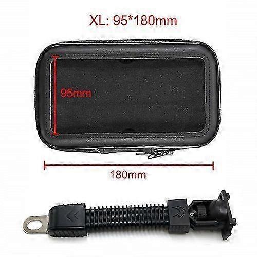 Universal Waterproof Motorcycle Cell Phone Mount for Moto Electric Bikes, Compatible with Various Phones Including iPhone 12, 11, and Samsun