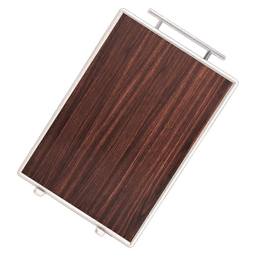 Cutting Board Wooden Chopping Board Meat Cutting Hotel Use Stainless Steel Rectangular Professional Kitchens 1Pcs