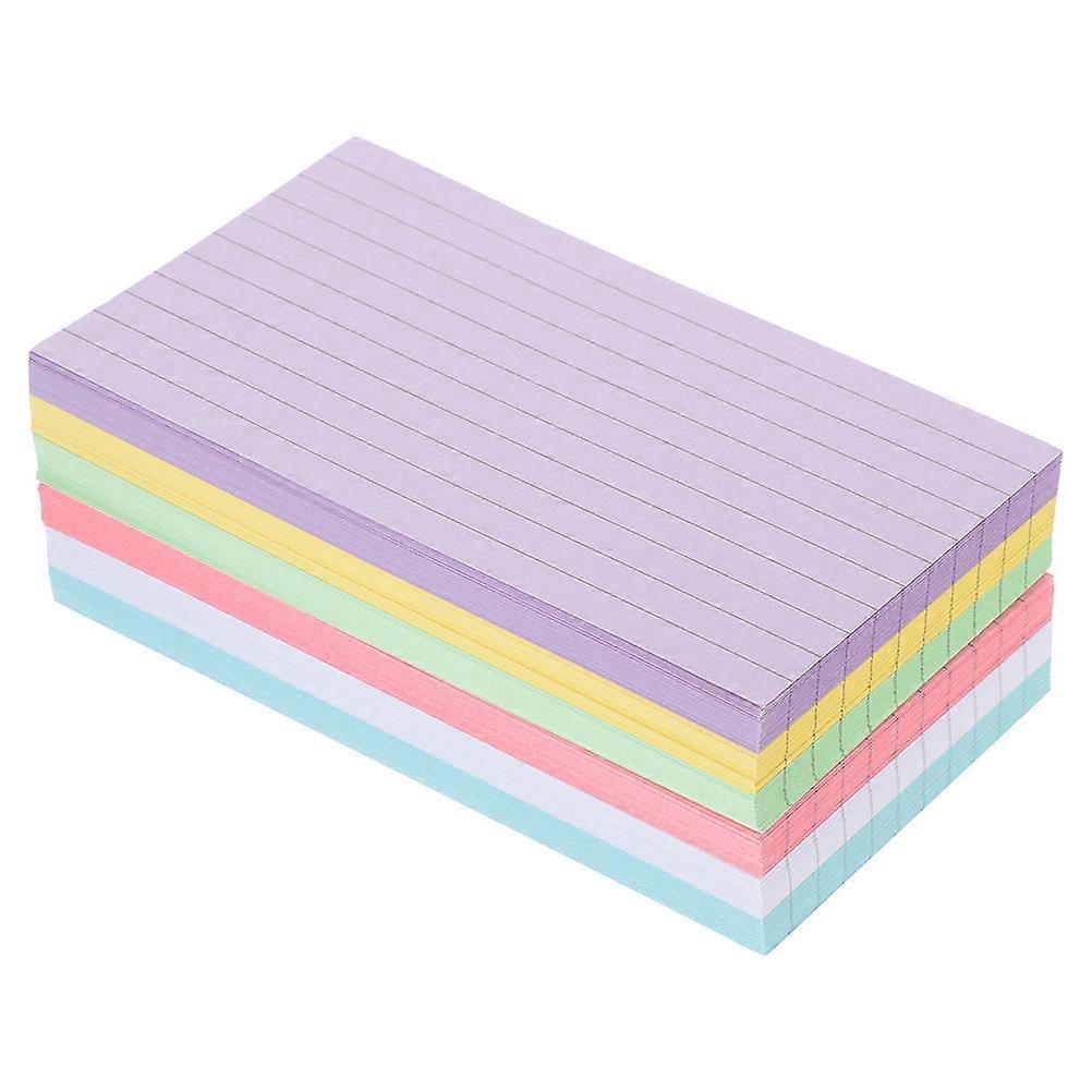 300 Sheet Colored Index Cards for Smooth Writing, Portable Memo Use in Study, Office & Learning – Multi Purpose Notebooks for Speech Cues & Note