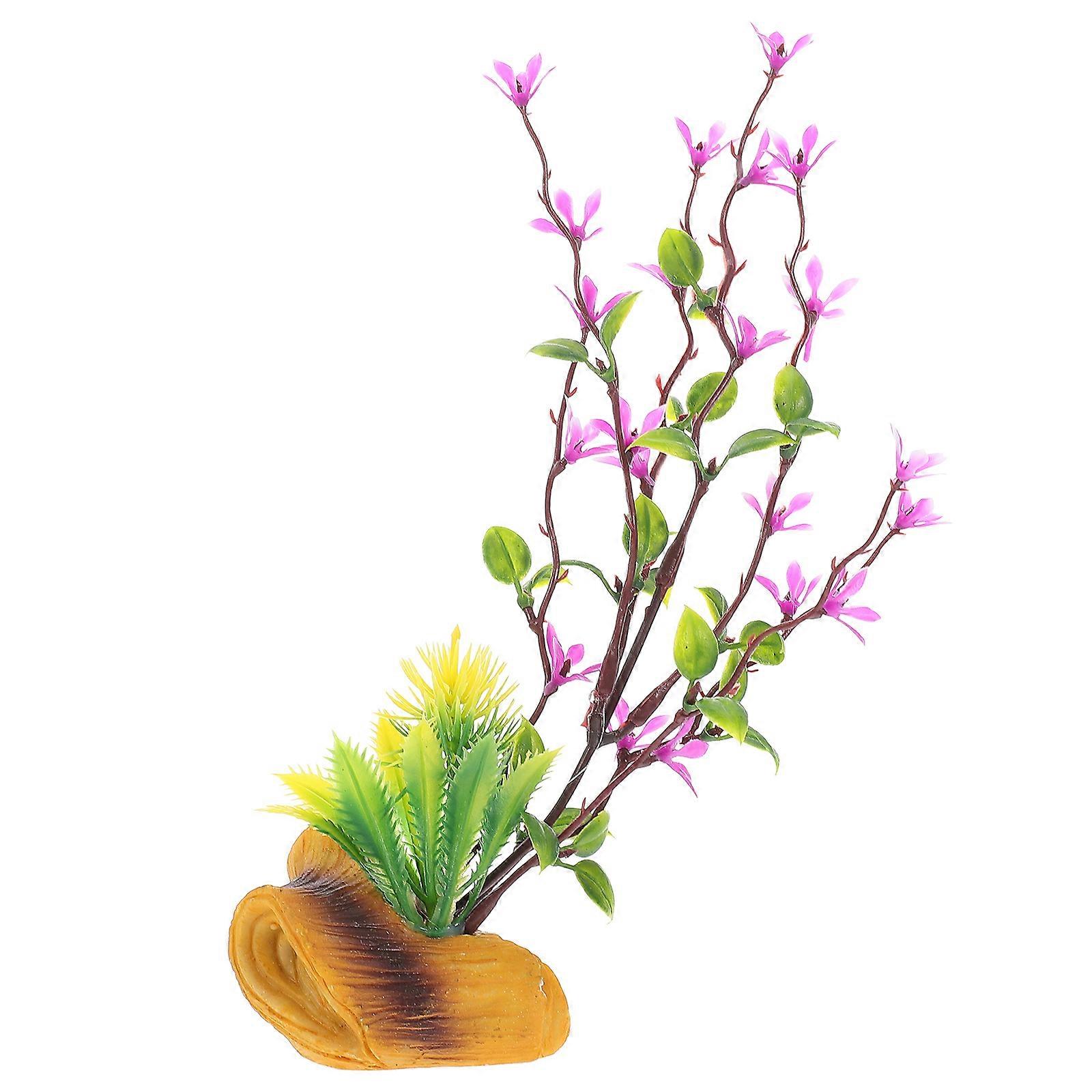 Sushi Sashimi Plate Decorative Artificial Flower Ornament Purple Simple Design Flower Shape For Party Decoration 1Pack