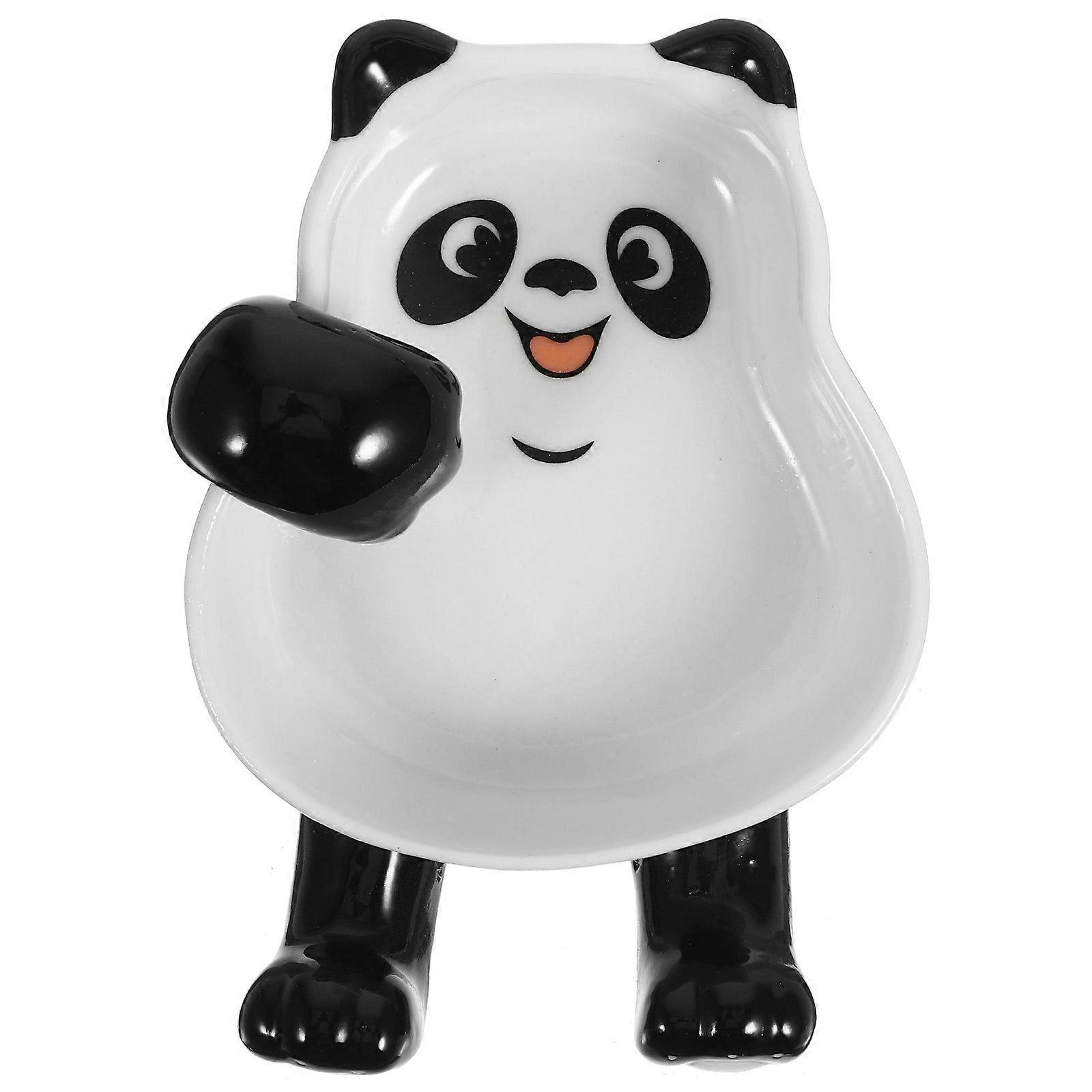 Kitchen Spoon Rest Ceramic Multi-Functional Dinner Spoon Holders Wear Resistant Fine Workmanship 1Set