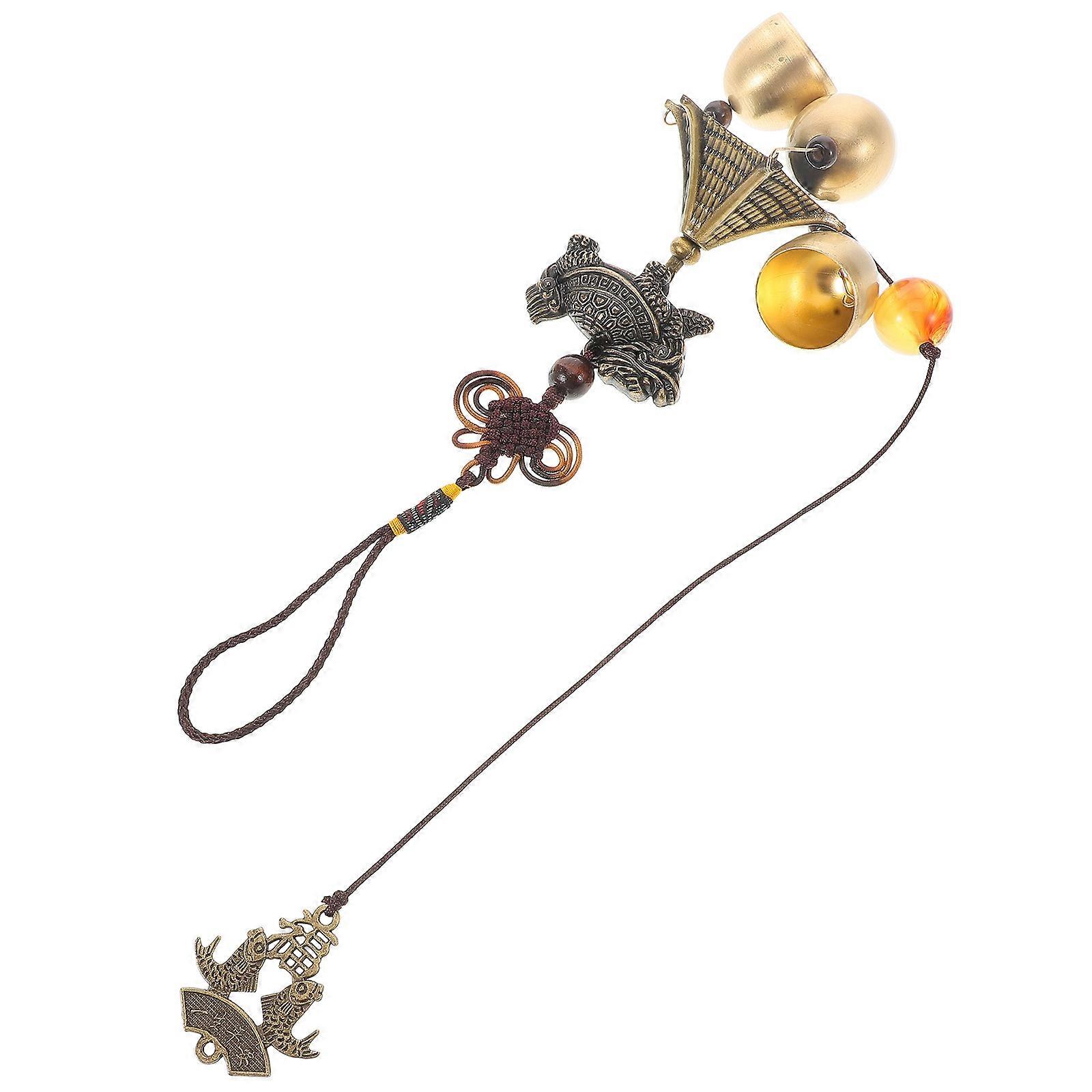 Small Wind Chimes For Outside Rain Chime Garden Camping Essential Brass Pendant Atmosphere Enhancement 51.00X7.00X7.00CM 1Pack