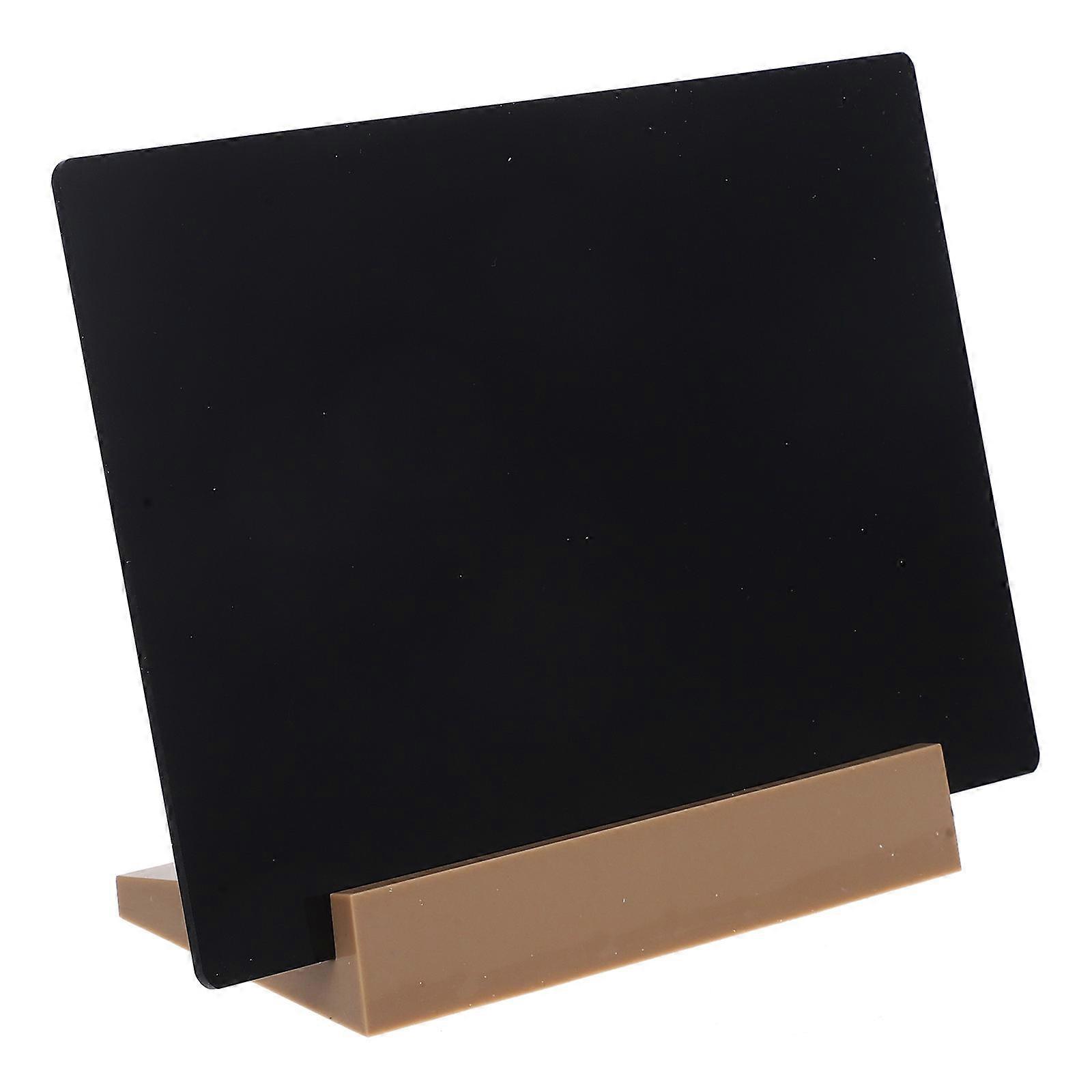Small Chalkboard Message Board Restaurant Decor Christmas Table Modern Style Black Abs 8.25X5.82X2.95In Menu Display 1Pack