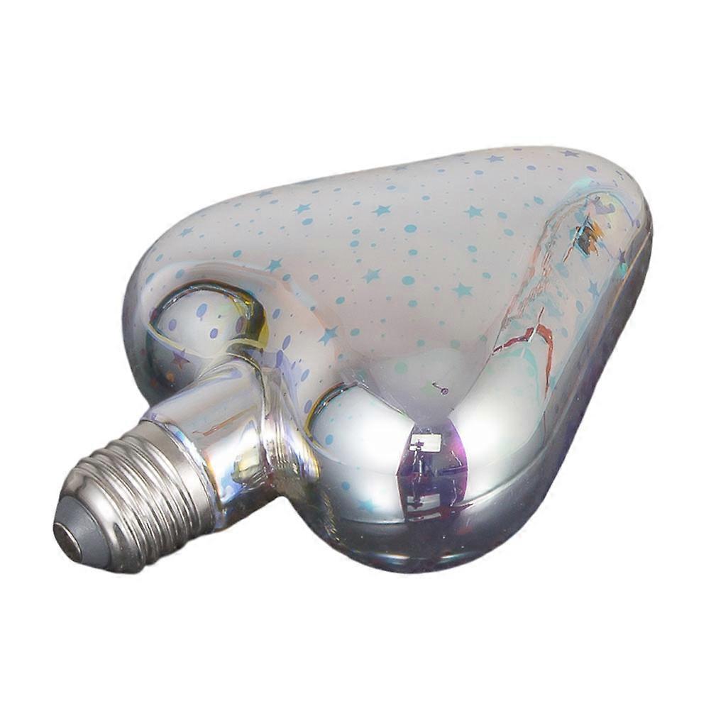 Led Heart Lightbulb Decorative Lighting Warm White 2700K 6.3X4.7X1.1in Night Light Valentine's Day 1Pack