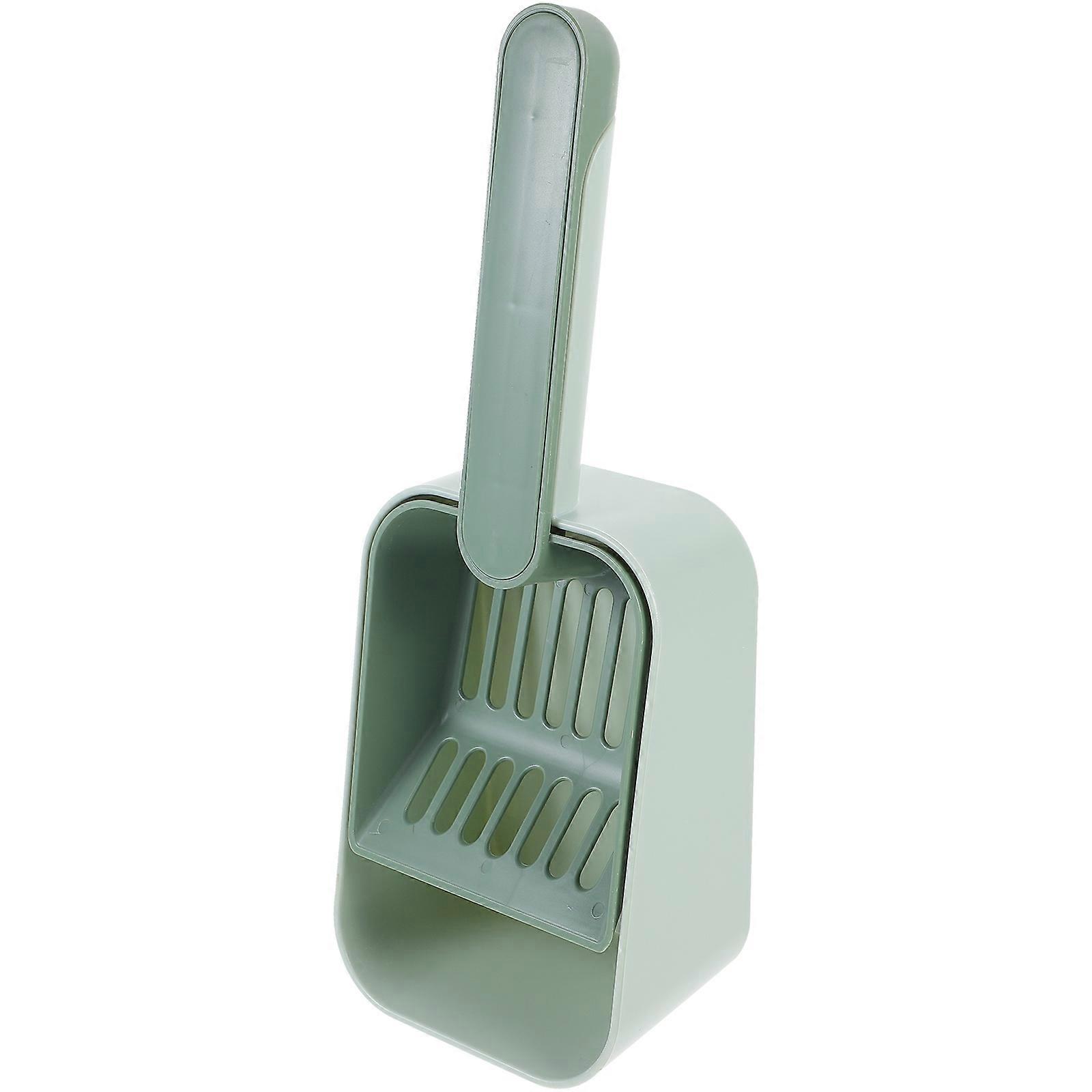 Multi Functional Cat Litter Scoop with Large Capacity Mesh Sifter – Durable, Portable Design for Easy and Convenient Hygiene (Green)
