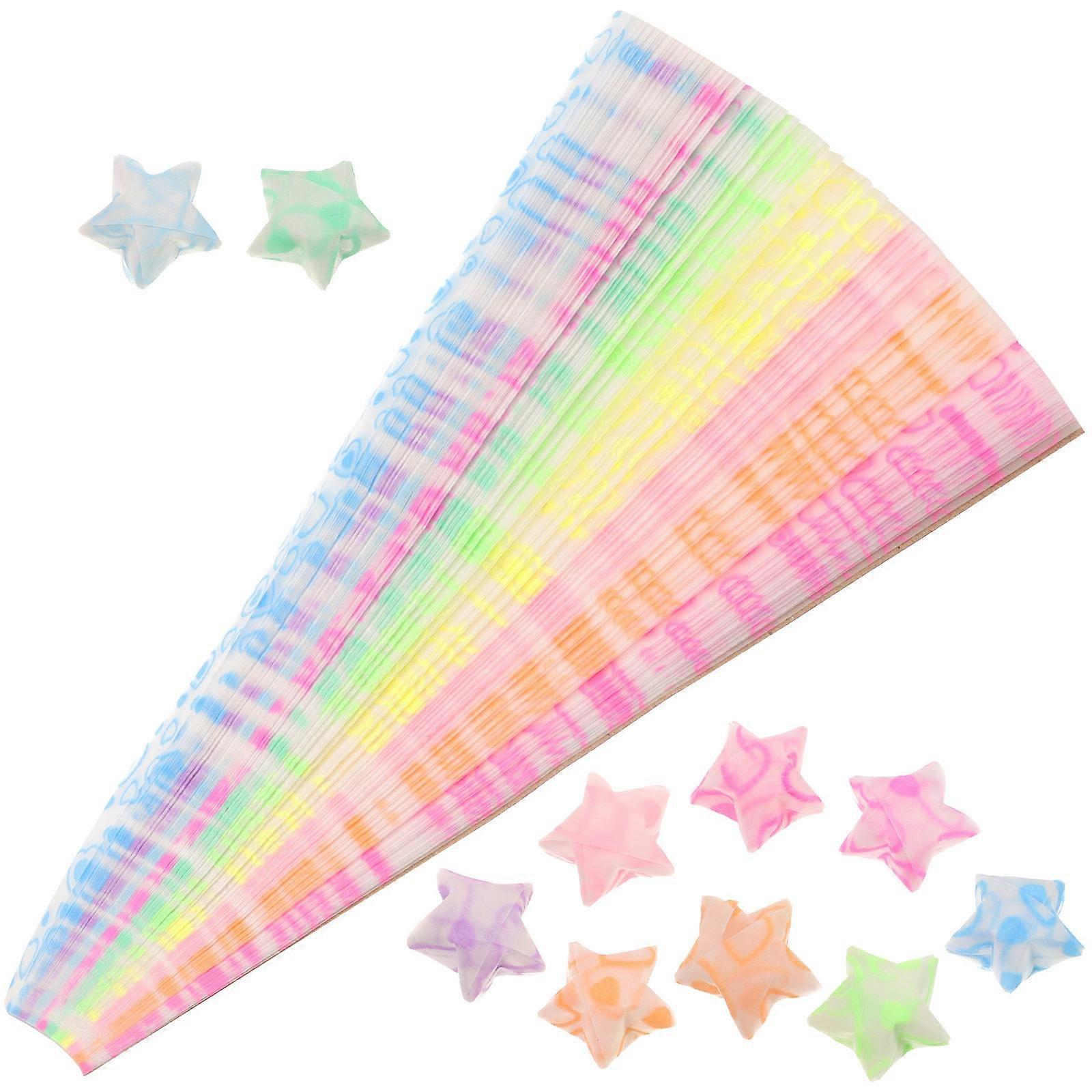 210pcs Colored Origami Paper Strips for DIY Crafts, Star Folding Paper for Creative Projects, Easy Fold, Crack Resistant, Ideal for Family Fun and