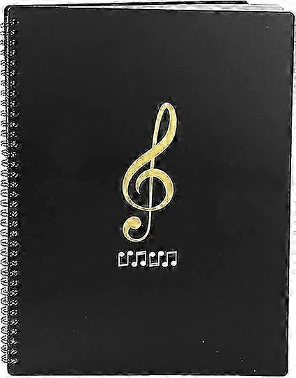 A4 music folder multi-function pocket transparent folder 100 pages waterproof music folder suitable for piano practice, study and office (31.5X23.5CM)