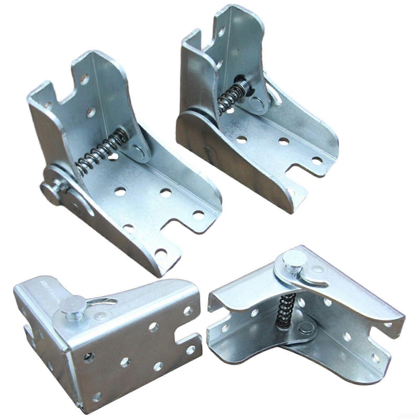 90 Degree Self-Locking Hinge Set of 4, Heavy-Duty Metal Hinge for DIY Furniture and Home Projects, 1 Inch Size