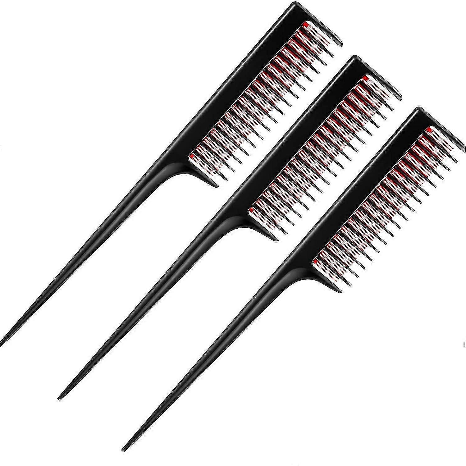 Fine Tooth Metal Tail Pin Combs - Styling Combs