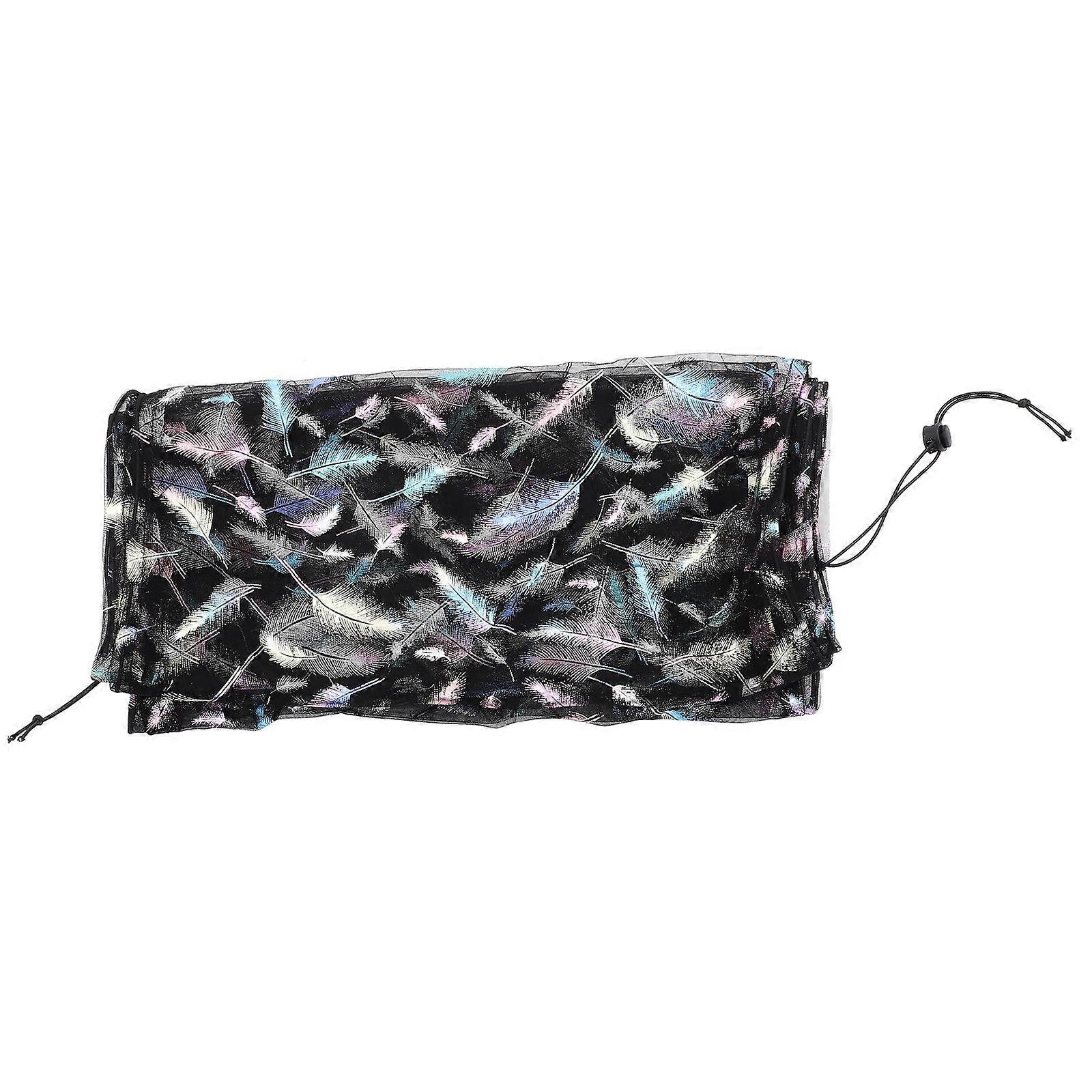 Kryt pro ptačí klec Mesh Kryt klece pro papoušky Vnitřní použití Černá Prevence a zbytky jídla 1Pack