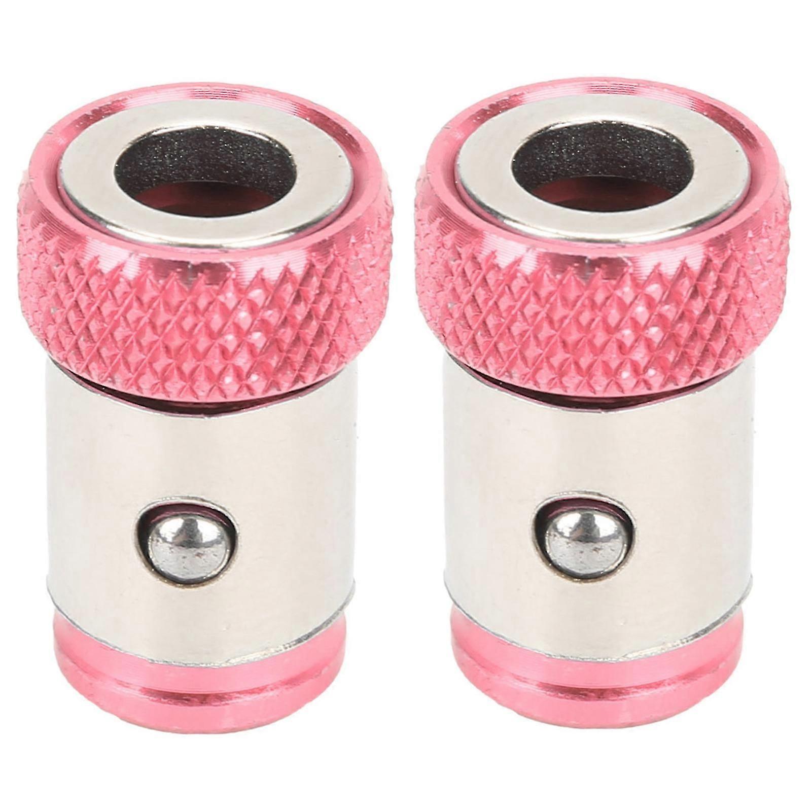 2Pcs Magnetizer Ring Universal Metric 1/4inch Aço magnético Bits Bits AcessóriosRed