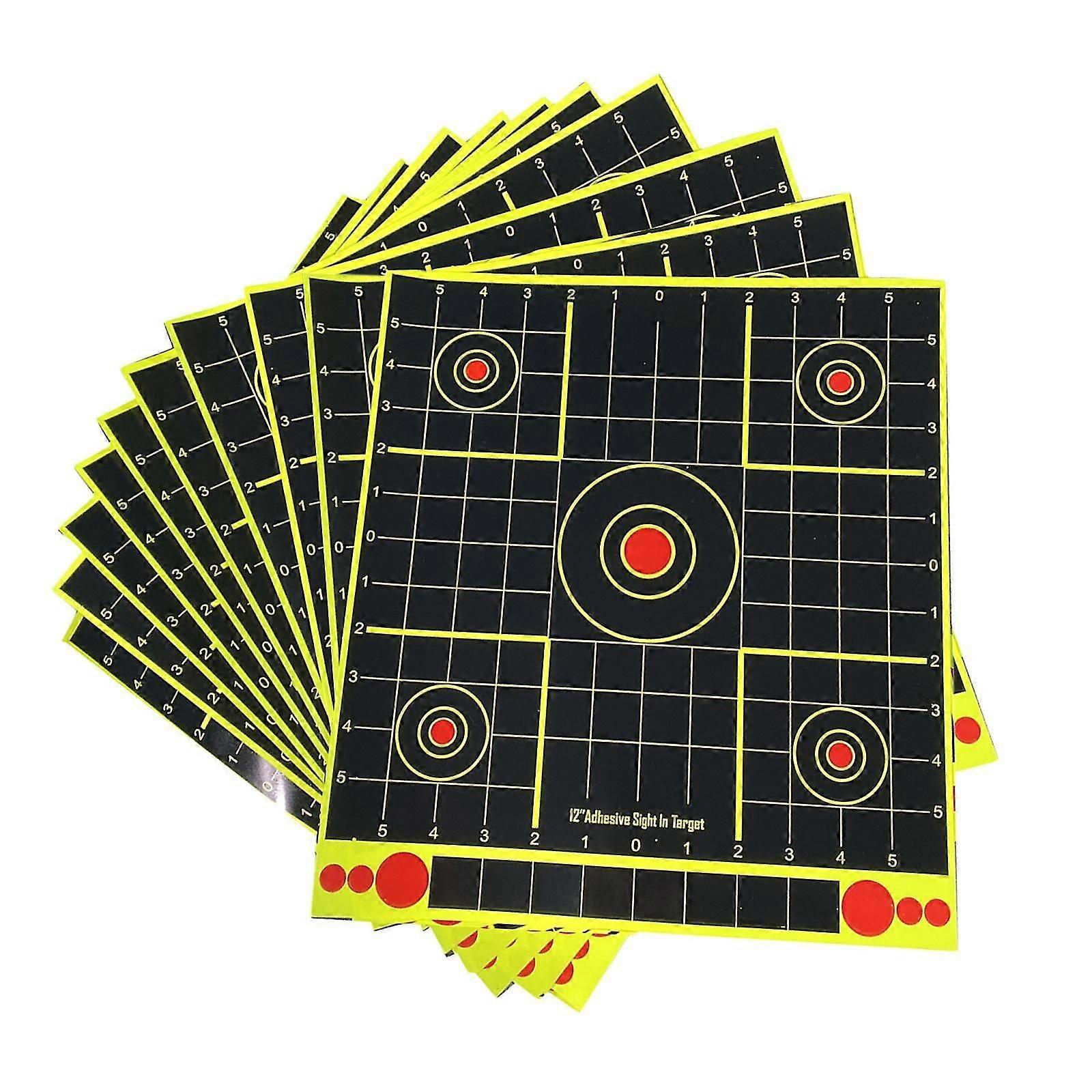 10pcs Shooting Paper Target Archery Splatter Targets Aim Object Sheets