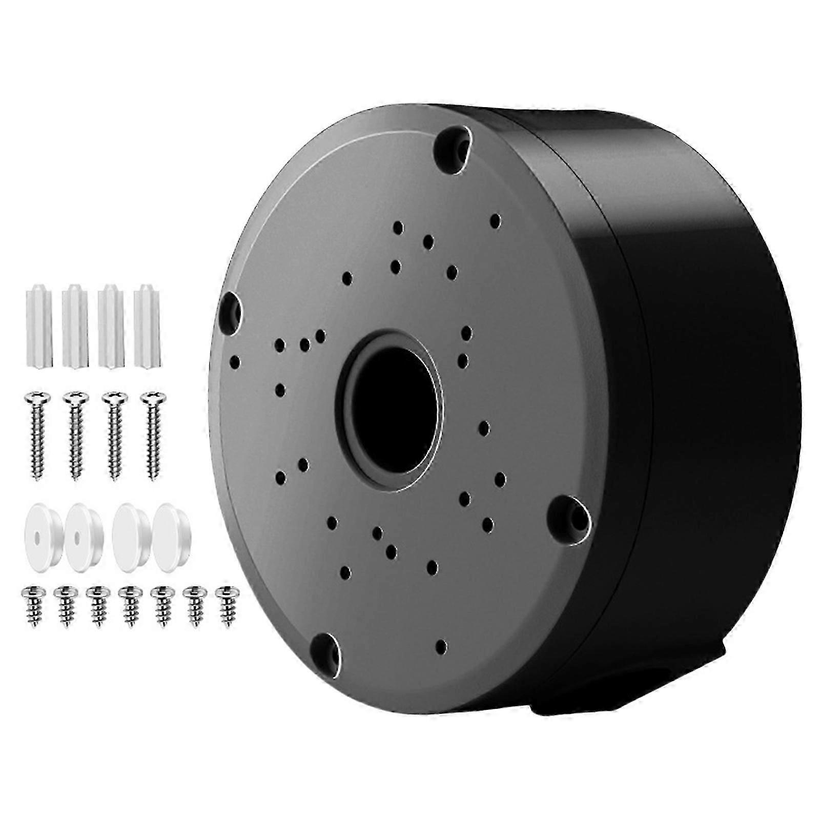 Durability Surveillances Camera Mount, Plastic Ceiling Bracket Waterproof Junction Box for Camera CCTV Use Hide Cable White