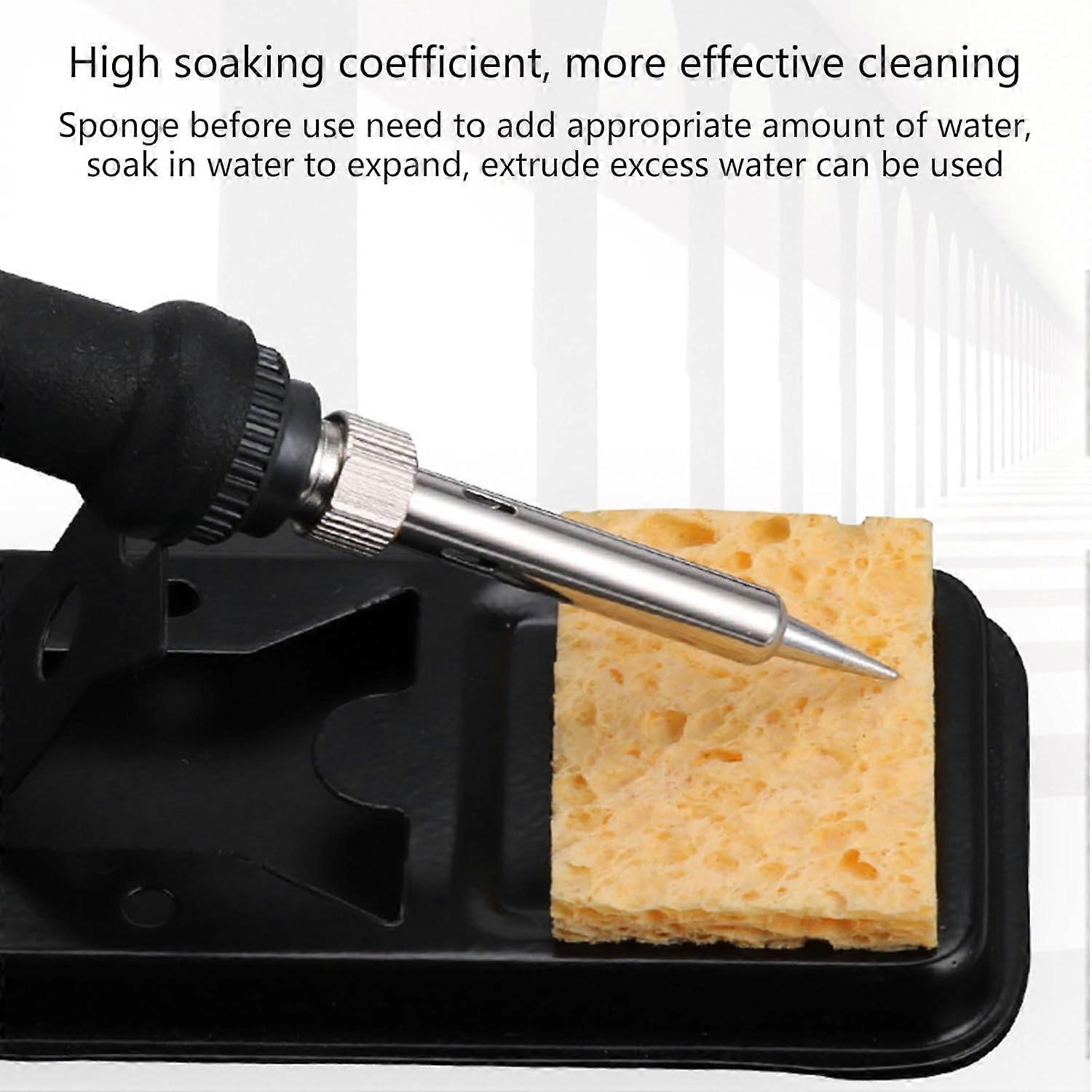 Soldering Sponge Rectangular Cleaning Sponge Replacement Pack Of 5 Industrial Wire Scrubber For Soldering Table Cleaning