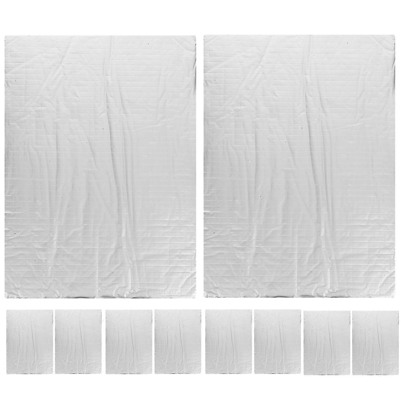 Sound Deadening Insulation Mat Sound Deadener Mat Car Vehicle Enhancement Drivers 24.50X17.50X0.40CM Temperature Regulation 10Pcs