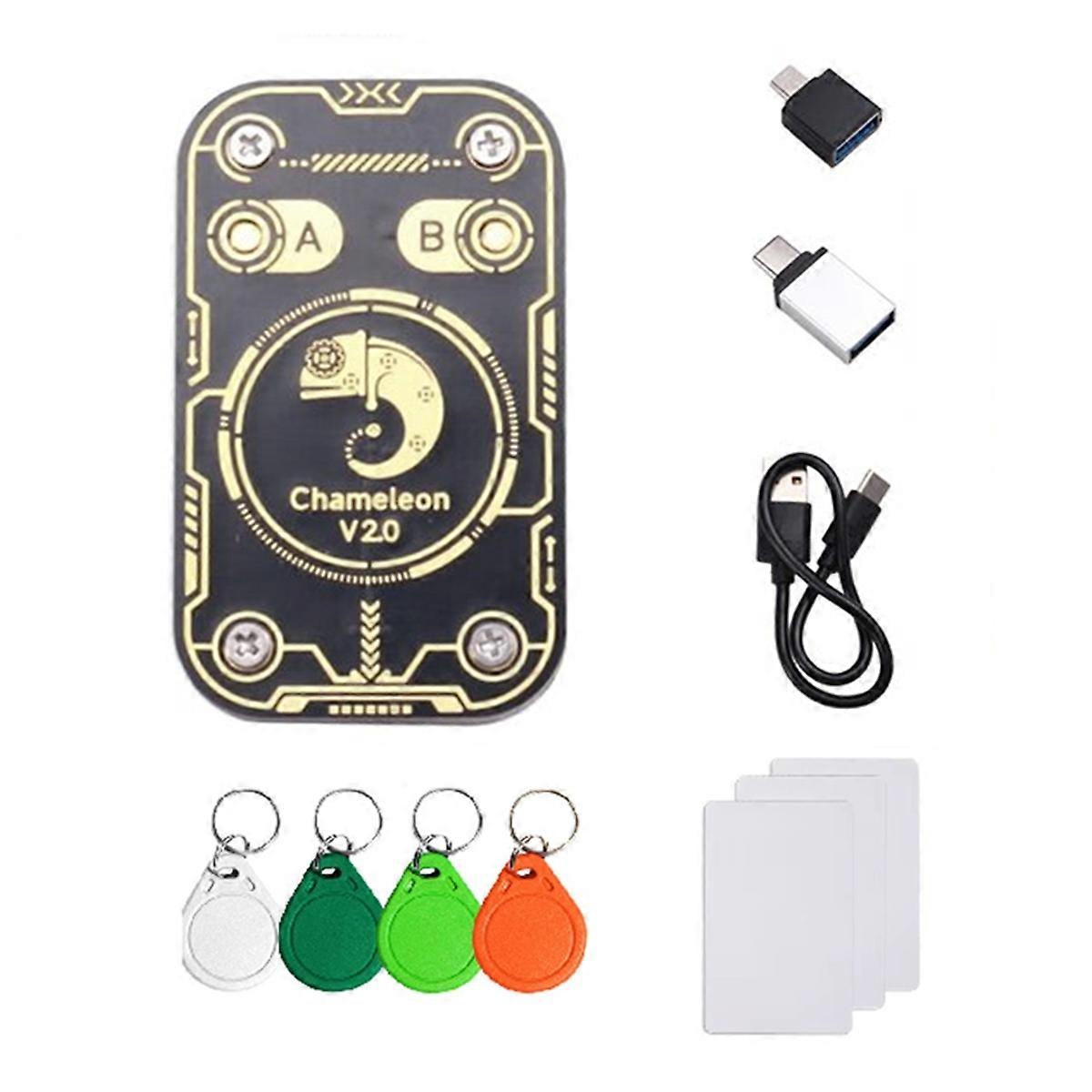 Chameleon Ultra V2.0 RFID Smart Chip Reader Emulator 125Khz 13.56Mhz Décodage de carte NFC Duplicator 4xUI