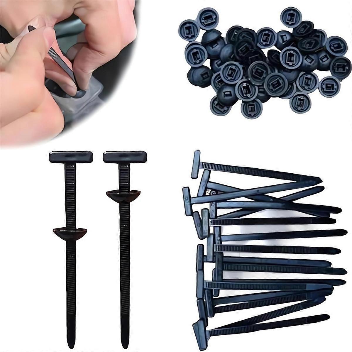 Nylon Universal Cable Tie Buckle Plastic Cable Ties Tool 50PCS
