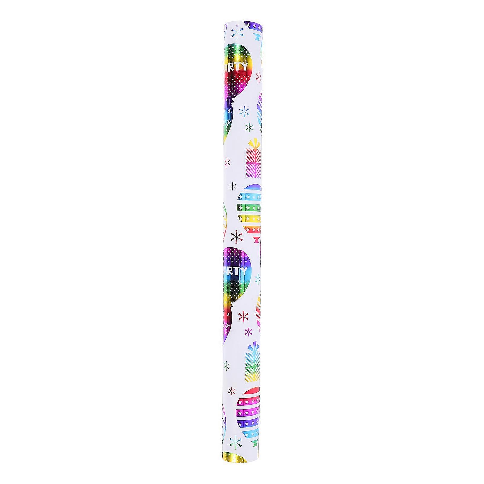 Baby Shower Wrapping Paper Roll With Colorful Balloons For Birthday Celebration 43cmx3m 1 Roll