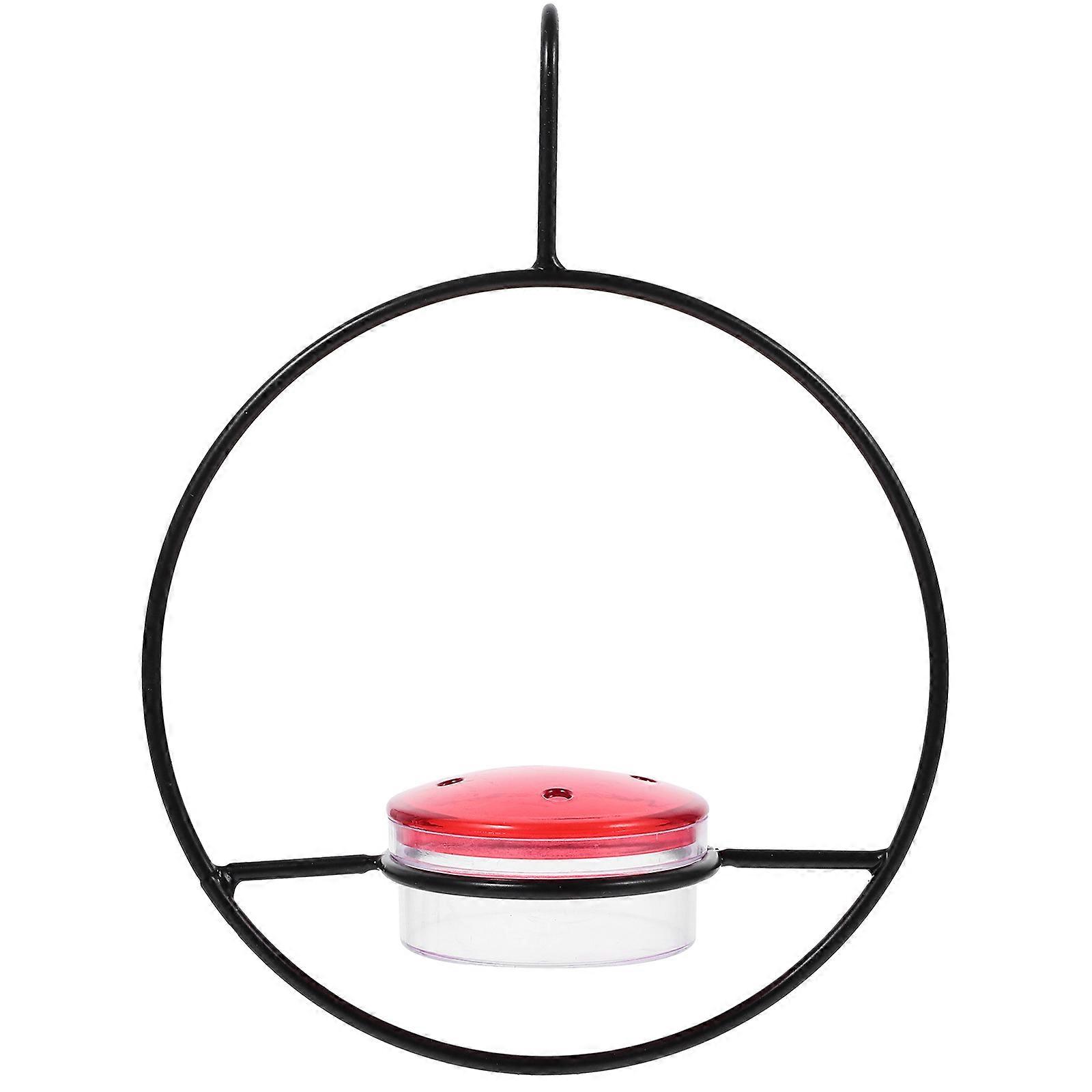 Bird Water Feeder Hummingbird Feeder Durable Construction Red Plastic For Backyard Windows 1Pcs
