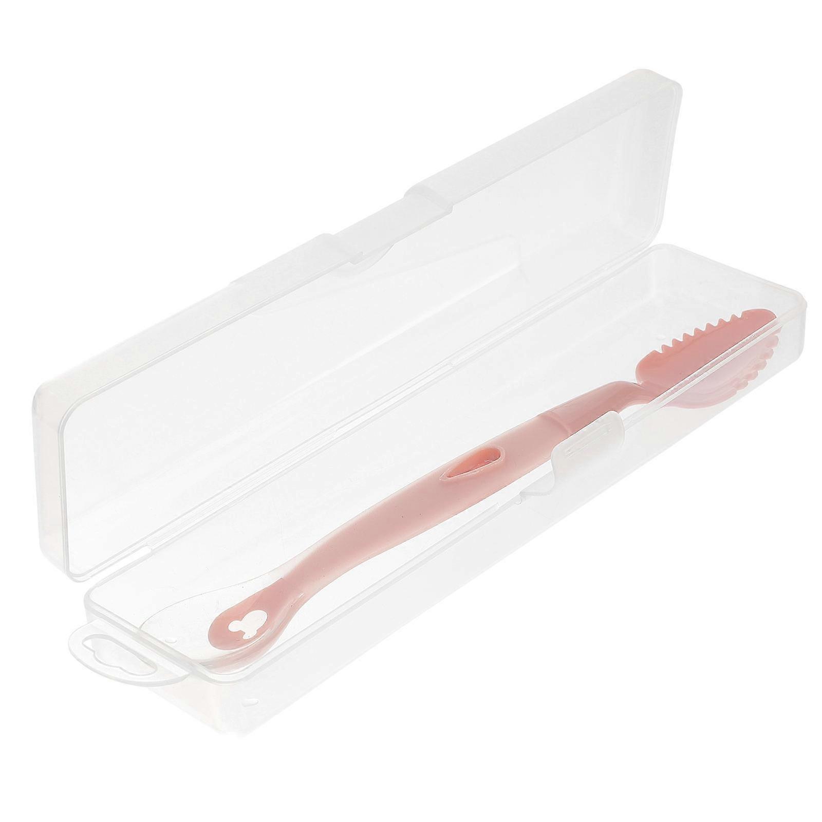 Children Feeding Spoon Baby Supplementary Food Spoon Double Head For Baby Feeding Random Color 8.3X1.1X0.7in 1Pcs