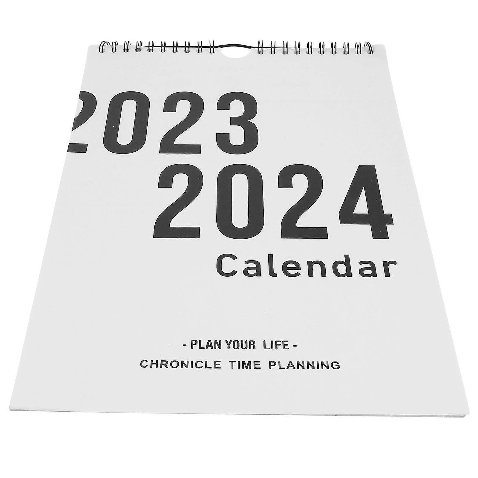 Wall Hanging Calendar Spiral Binding Monthly Calendar Home Use 29X20.5CM Rectangular 1Set