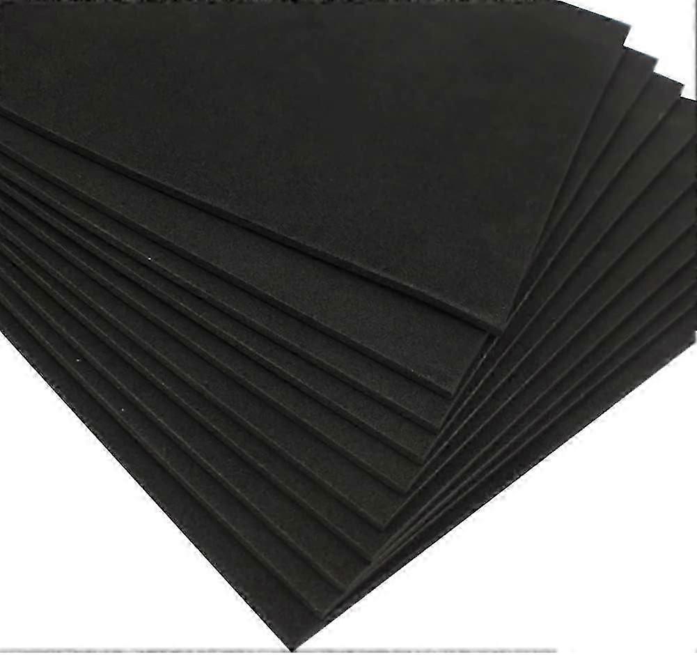 10 Pcs 2 mm Self Adhesive Foam Sheets - Black