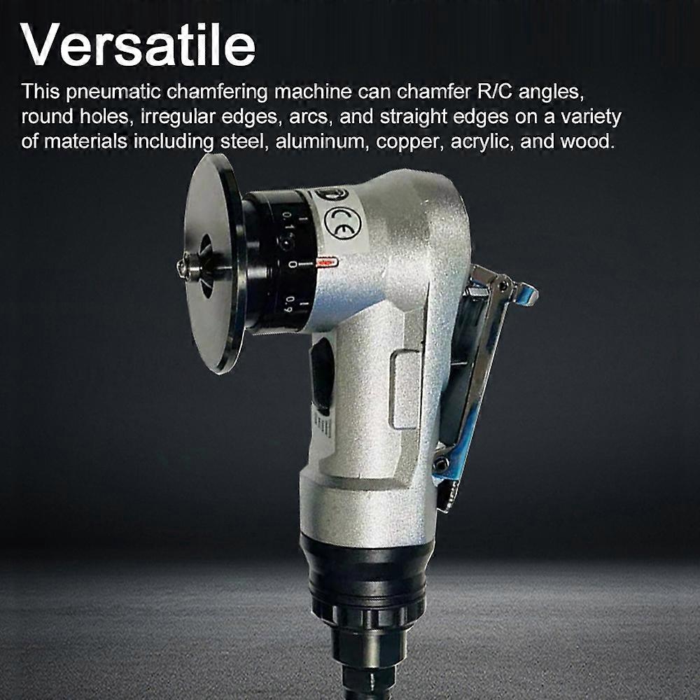 Pneumatic Chamfering Machine Carpenter Chamfering Tool Portable Handheld Grind Tool Metal Wood Acrylic Deburring Beveling Trimming Machine