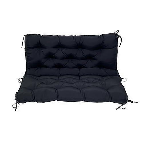 Double rattan chair cushion with backrest, waterproof, thickened for Ottoman chairs on terrace