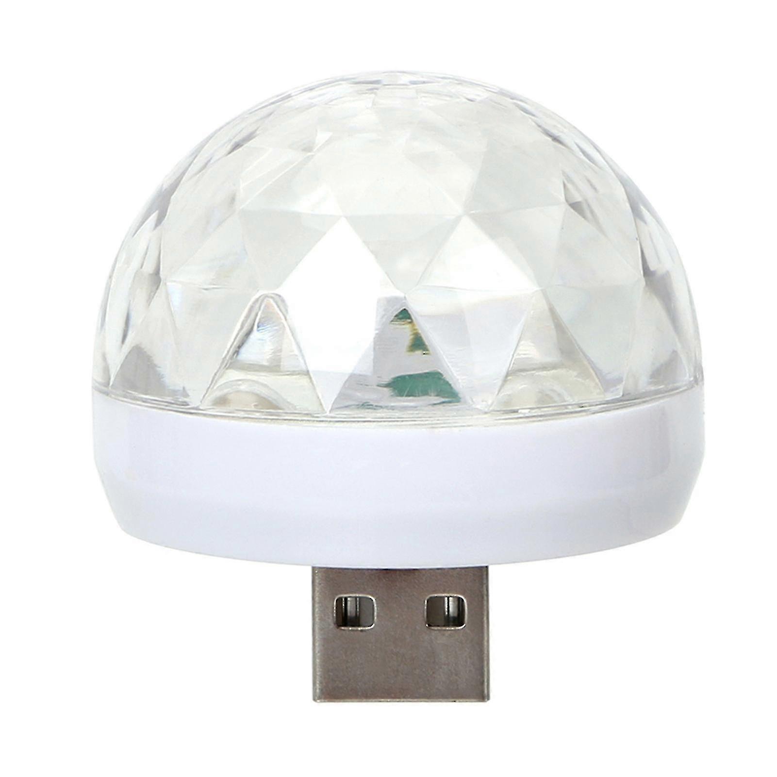 Portable Mini USB Disco Light High Brightness Compact Size Plug-and-Play RGB LED Party Light Decoration