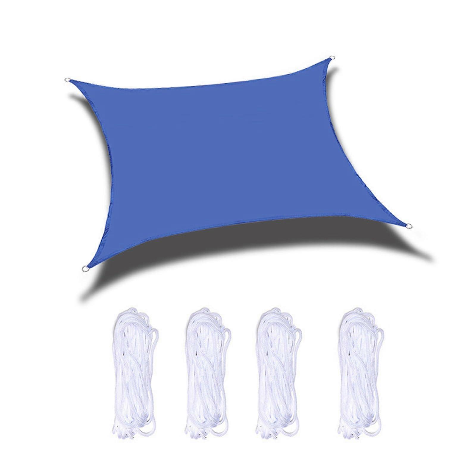 Sun Sail, Balcony Protection Balcony Cover Weatherproof, Rectangular Sun Shade, Shading Net Including Fixing Ropes, For Terrace Garden, 4x4m 4x4m