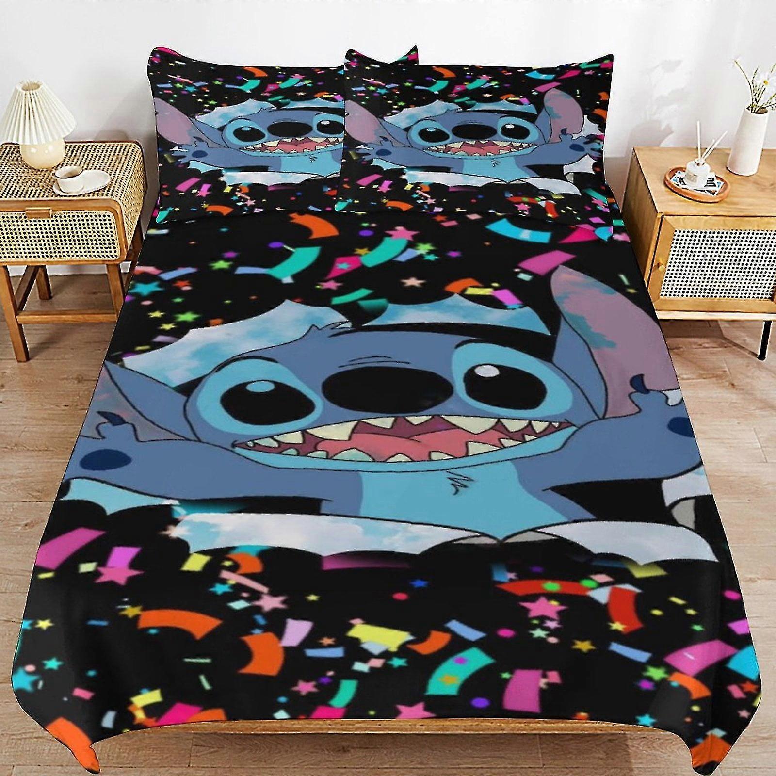 Conjuntos de cama de microfibra com design impresso em 3D, conjunto de edredom leve de 3 peças, inclui capa de edredom e 2 fronhas para crianças